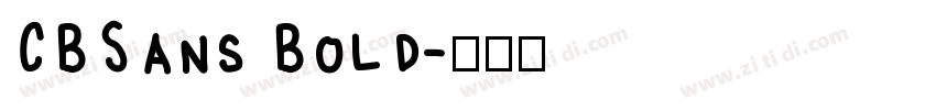 CBSans Bold字体转换